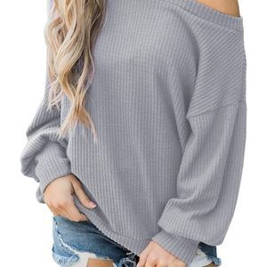 TongKiki Waffle Knit Off Shoulder Long sleeve Size XL